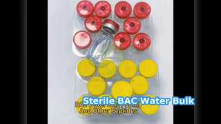 Fiale di acqua batteriostatica sterile di grado laboratorio Bac Water sfuse