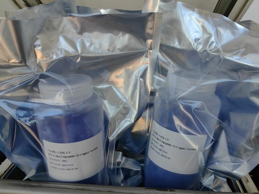 Tripeptide-1 di rame cosmetico ad alta purezza CAS 89030-95-5 Ghk-Cu per l'anti-invecchiamento CAS 49557-75-7