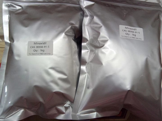 Intermediari farmaceutici Anticappelli Minoxidil in polvere Trattamenti per la perdita dei capelli in vendita CAS 38304-91-5