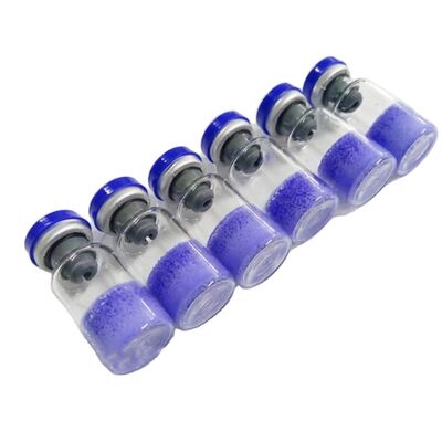 Polvere di peptidi di rame Copper Tripeptide 1 ad alta purezza per la ricerca sulla cura della pelle. Tripeptide-1 di rame materiale cosmetico. Peptide blu stabile. Purezza ≥99%.