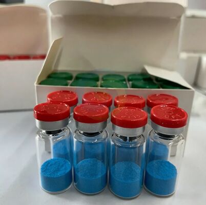 Polvere di peptidi di rame Copper Tripeptide 1 ad alta purezza per la ricerca, materiale di tripeptidi di rame-1, struttura peptidica stabile, ≥99% Polvere blu di grado di laboratorio