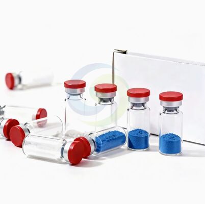 Polvere di peptidi di rame GHK-Cu di alta purezza con struttura stabile per la produzione di collagene. Ingrediente di tripeptide-1 di rame.