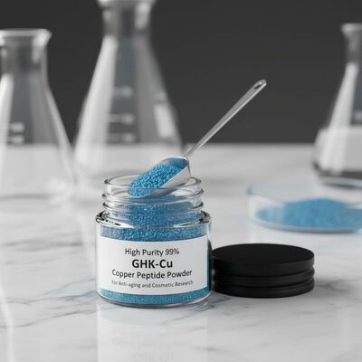 Polvere di peptidi di rame GHK-Cu ad alta purezza 99% per la ricerca anti-invecchiamento e cosmetica