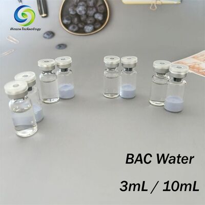 Acqua Batteriostatica ad Alta Purezza 99% per Ricostituzione di Laboratorio come Soluzione Diluente Sterile Liquida Trasparente