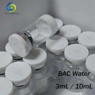 Acqua batteriostatica 99% di purezza Liquido chiaro per uso di laboratorio in flaconcini a più volumi