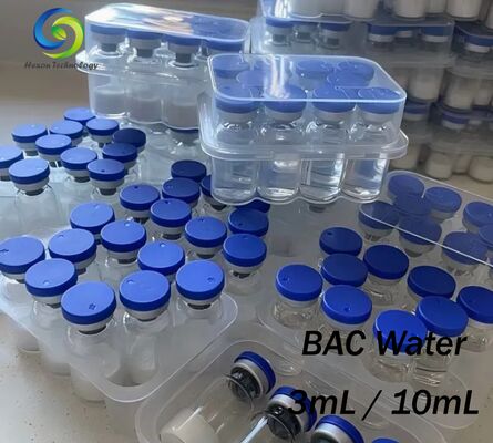 Acqua batteriostatica sterile per uso di laboratorio Liquido di ricostituzione di alta purezza liquido chiaro Soluzione di ricostituzione formato flaconcino