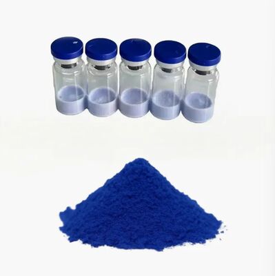 Polvere GHK-Cu ad alta purezza ≥99% Tripeptide-1 di Rame Promuove la Produzione di Collagene Riduce le Rughe per la Riparazione della Pelle