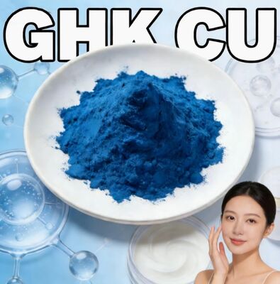 Polvere GHK-Cu ad alta purezza ≥99% Tripeptide-1 di Rame Promuove la Produzione di Collagene Riduce le Rughe per la Riparazione della Pelle