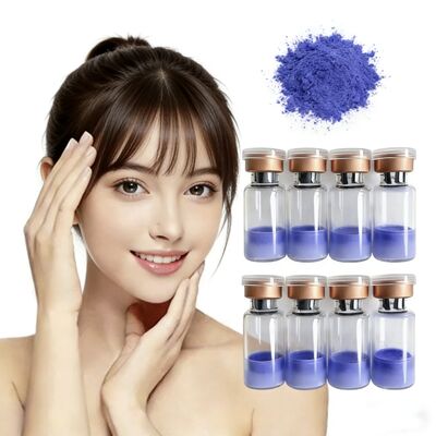 Vials di peptidi di rame Copper Tripeptide 1 liofilizzati 100 mg per la ricerca cosmetica anti-invecchiamento