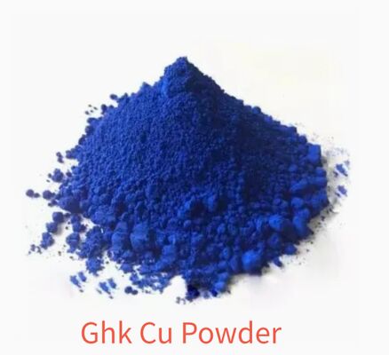 Polvere GHK-Cu ad alta purezza CAS 89030-95-5 Peptide di Rame per la Cura della Pelle Anti-invecchiamento