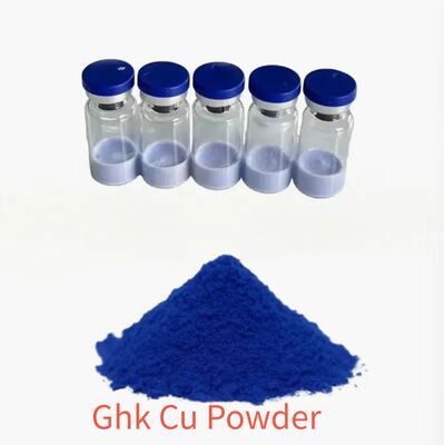 GHK-Cu Peptide di rame in polvere ≥99% Purezza Per la produzione di collagene e riduzione delle rughe nella cura della pelle