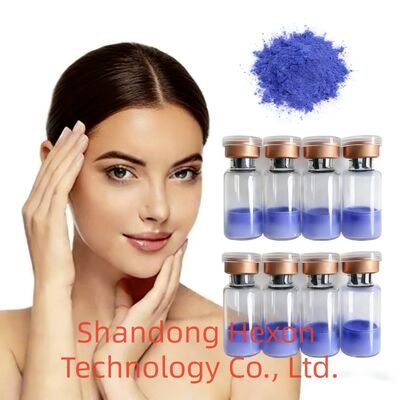 Polvere di peptidi di Copper Tripeptide 1 ad alta purezza CAS 49557-75-7 Materia prima di peptidi di rame per formulazioni per la cura della pelle e anti-invecchiamento