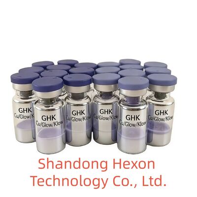 GHK-Cu Peptide di Rame Vial all' ingrosso 50 mg 100 mg Polvere liofilizzata per la ricerca sulla cura della pelle