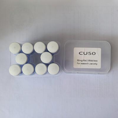Polvere di peptidi di rame GHK-Cu di alta purezza per la ricerca cosmetica Tripeptide-1 di rame Ingrediente eccellente Compatibilità della formula Polvere blu stabile
